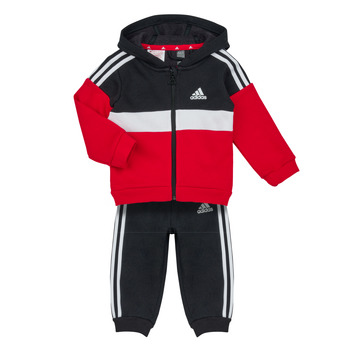 Oblačila Dečki Otroški kompleti Adidas Sportswear 3S TIB FL TS Črna / Bela / Rdeča