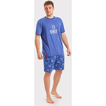 Oblačila Moški Pižame & Spalne srajce Munich DH0353 Modra
