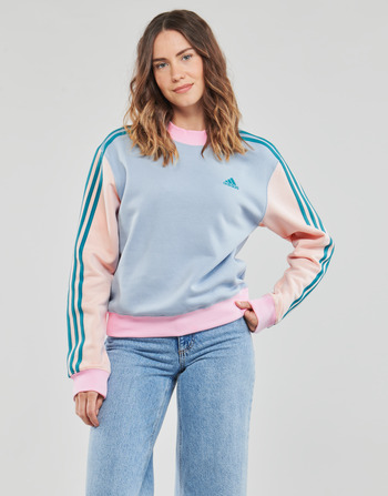 Oblačila Ženske Puloverji Adidas Sportswear 3S HN SWT Modra / Rožnata