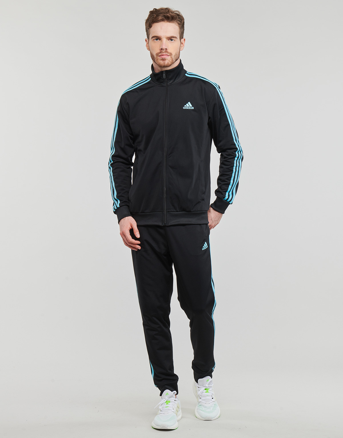 Oblačila Moški Trenirka komplet Adidas Sportswear 3S TR TT TS Črna / Modra
