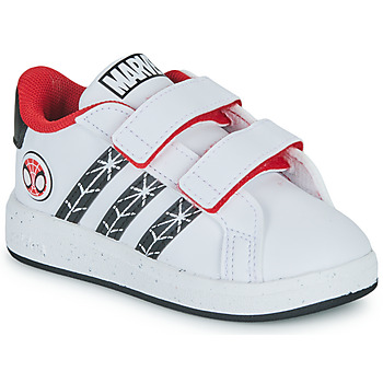 Čevlji  Dečki Nizke superge Adidas Sportswear GRAND COURT Spider-man CF I Bela / Rdeča
