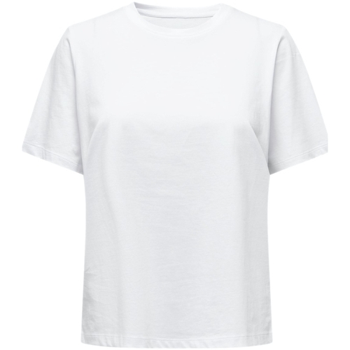Oblačila Ženske Puloverji Only T-Shirt  S/S Tee -Noos - White Bela