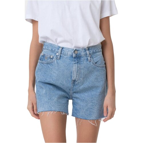 Oblačila Ženske Kratke hlače & Bermuda Calvin Klein Jeans J20J220640 Modra