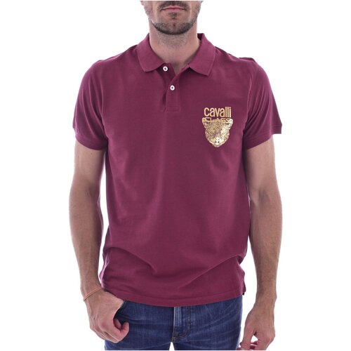 Oblačila Moški Majice & Polo majice Roberto Cavalli QXH01G KB002 Rdeča