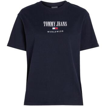 Oblačila Ženske Majice s kratkimi rokavi Tommy Hilfiger  Modra