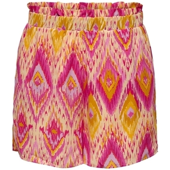 Oblačila Ženske Kratke hlače & Bermuda Only Shorts Alma Life Poly - Raspberry Rose Rožnata