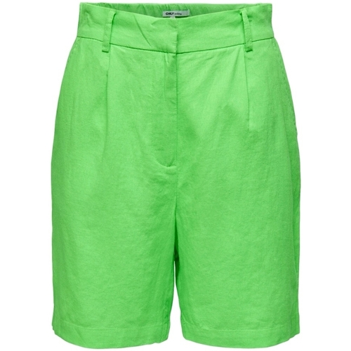 Oblačila Ženske Kratke hlače & Bermuda Only Caro HW Long Shorts - Summer Green Zelena
