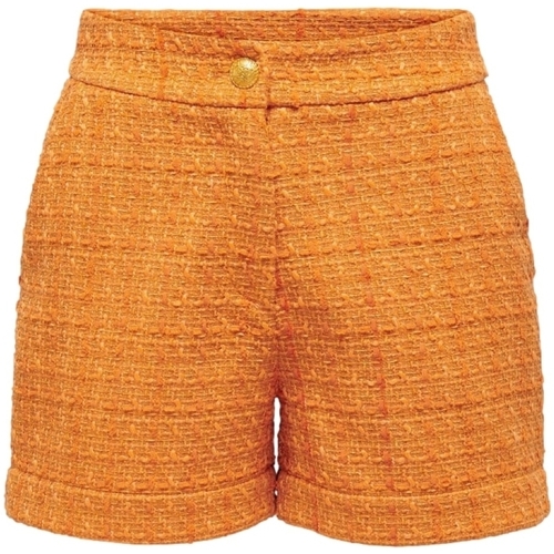 Oblačila Ženske Kratke hlače & Bermuda Only Billie Boucle Shorts - Apricot Oranžna