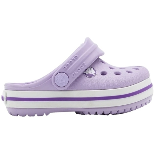 Čevlji  Otroci Sandali & Odprti čevlji Crocs Sandálias Baby Crocband - Lavender/Neon Purple Vijolična