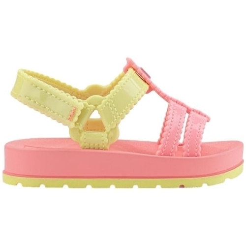 Čevlji  Otroci Sandali & Odprti čevlji Zaxynina Conectada Baby - Neon Pink / Light Gree Rožnata