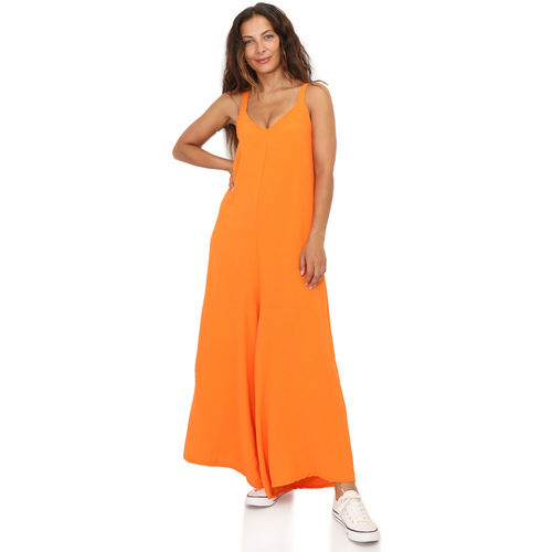 Oblačila Ženske Kombinezoni La Modeuse 67356_P156404 Oranžna