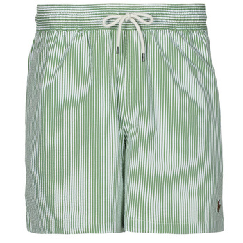 Oblačila Moški Kopalke / Kopalne hlače Polo Ralph Lauren MAILLOT DE BAIN A RAYURES EN SEERSUCKER Zelena / Bela / Zelena