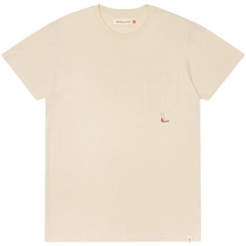 Oblačila Moški Majice & Polo majice Revolution Regular T-Shirt 1330 SWI - Off White Bela