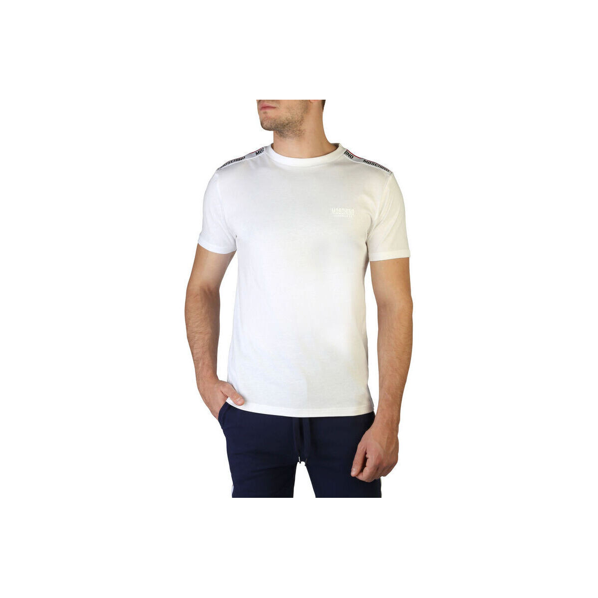 Oblačila Moški Majice s kratkimi rokavi Moschino - 1901-8101 Bela