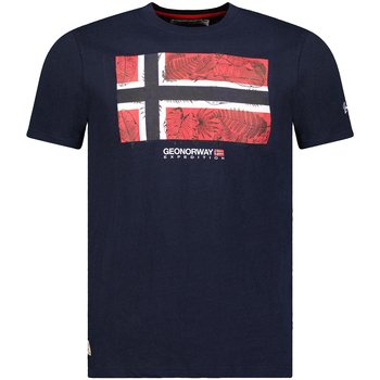 Oblačila Moški Majice s kratkimi rokavi Geo Norway SW1239HGNO-NAVY Modra