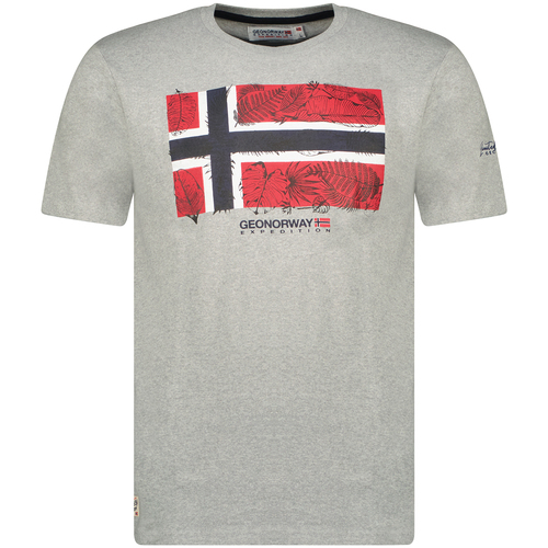 Oblačila Moški Majice s kratkimi rokavi Geo Norway SW1239HGNO-BLENDED GREY Siva