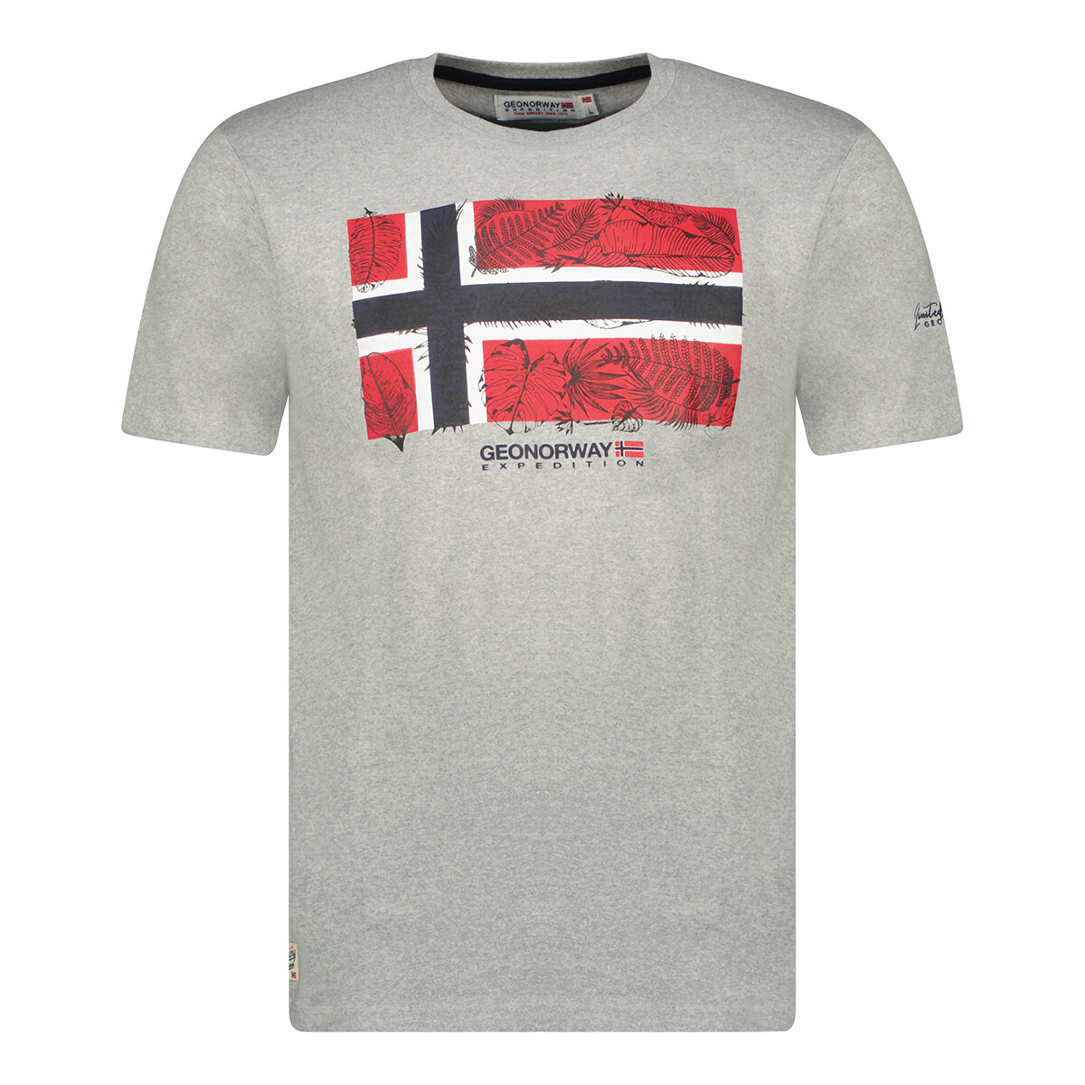 Oblačila Moški Majice s kratkimi rokavi Geo Norway SW1239HGNO-BLENDED GREY Siva
