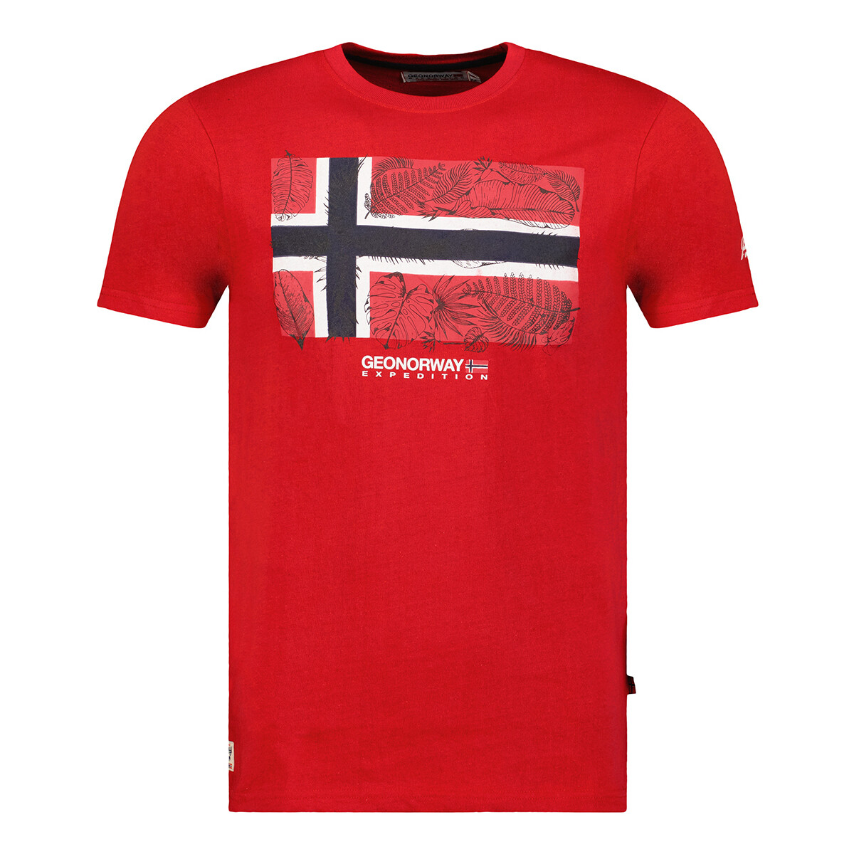 Oblačila Moški Majice s kratkimi rokavi Geo Norway SW1239HGNO-CORAL Rdeča