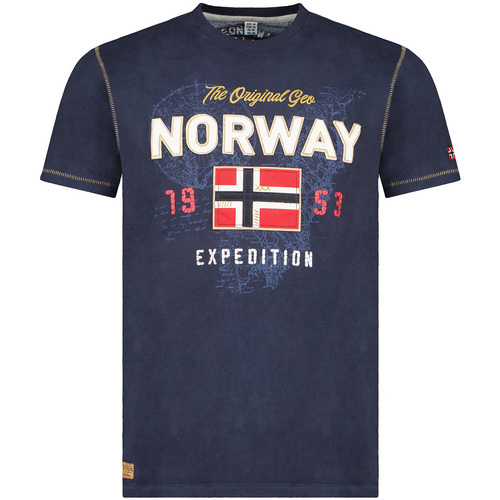 Oblačila Moški Majice s kratkimi rokavi Geo Norway SW1304HGNO-NAVY Modra