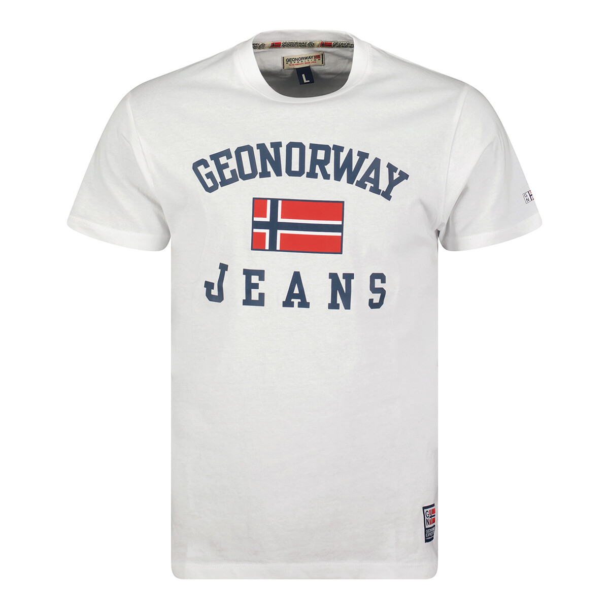 Oblačila Moški Majice s kratkimi rokavi Geo Norway SX1044HGNO-WHITE Bela