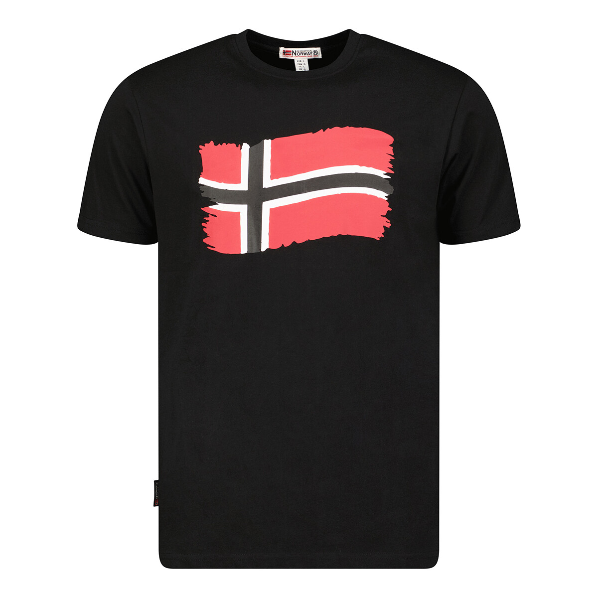 Oblačila Moški Majice s kratkimi rokavi Geographical Norway SX1078HGN-BLACK Črna