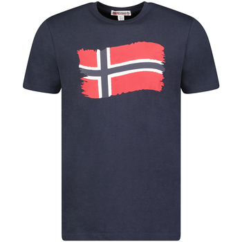 Oblačila Moški Majice s kratkimi rokavi Geographical Norway SX1078HGN-NAVY Modra