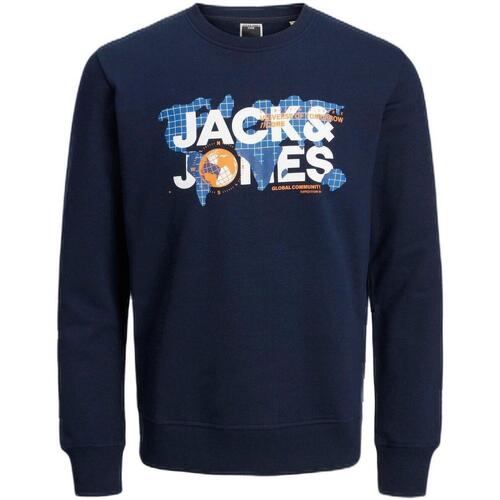 Oblačila Moški Puloverji Jack & Jones  Modra