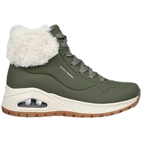 Čevlji  Ženske Gležnjarji Skechers UNO RUGGED  FALL AIR Zelena