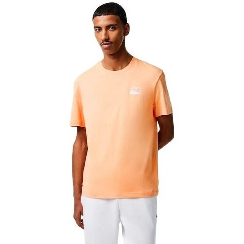 Oblačila Moški Majice s kratkimi rokavi Lacoste CAMISETA HOMBRE   REGULAR FIT TH9665 Oranžna