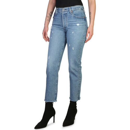 Oblačila Ženske Jeans Levi's - 501_crop Modra
