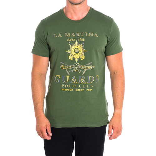 Oblačila Moški Majice s kratkimi rokavi La Martina TMRG30-JS206-03175 Zelena
