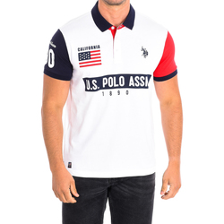 Oblačila Moški Polo majice kratki rokavi U.S Polo Assn. 58877-100 Bela