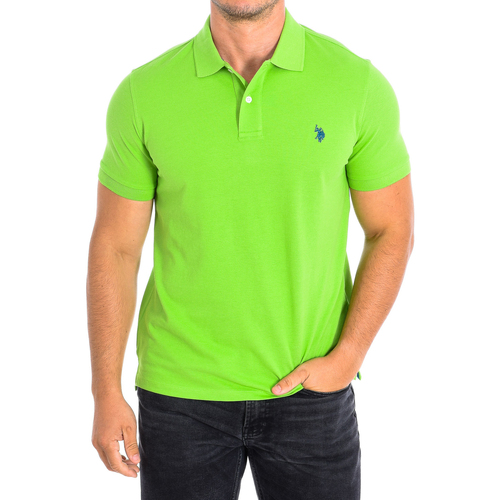 Oblačila Moški Polo majice kratki rokavi U.S Polo Assn. 61423-341 Zelena