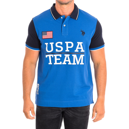 Oblačila Moški Polo majice kratki rokavi U.S Polo Assn. 61429-137 Modra