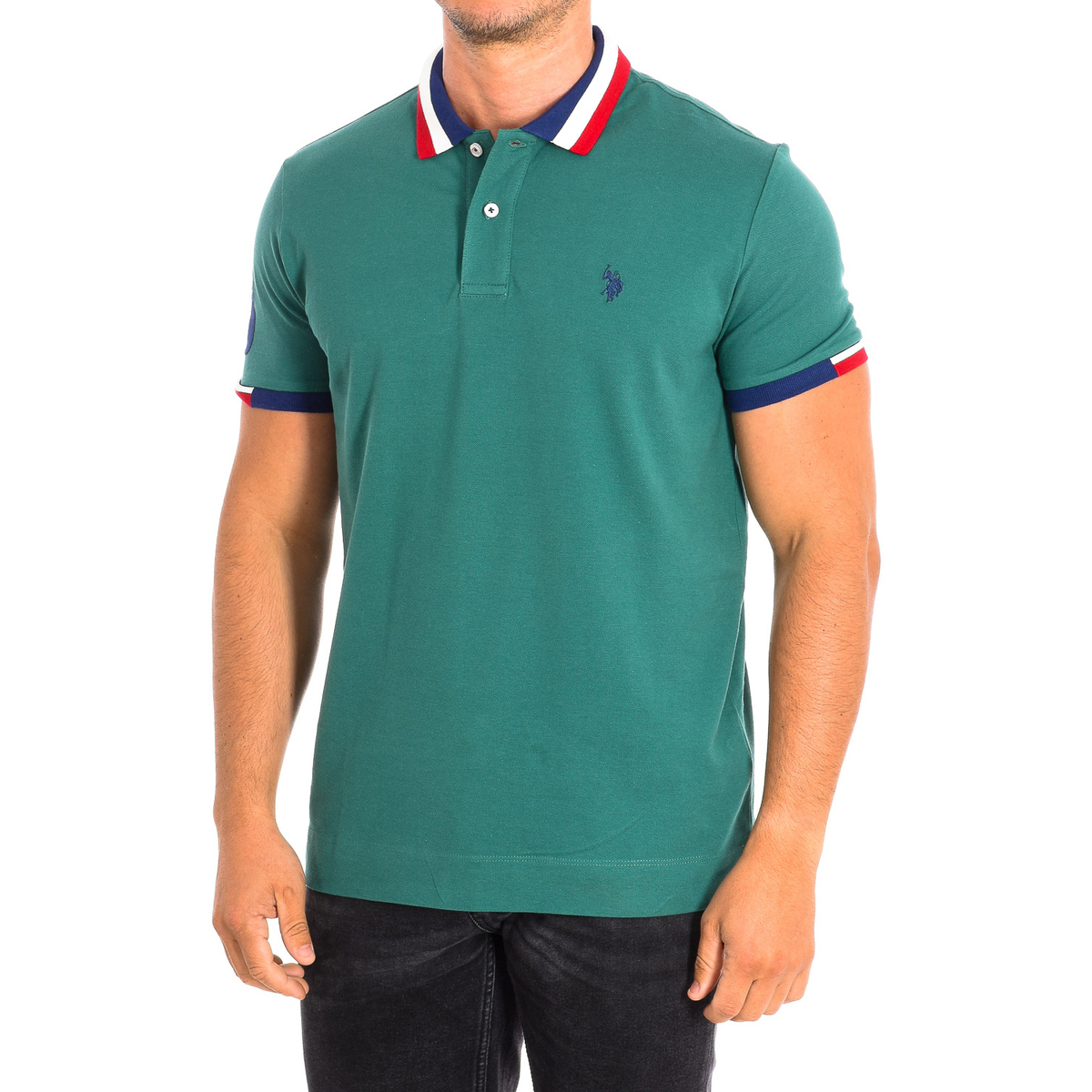 Oblačila Moški Polo majice kratki rokavi U.S Polo Assn. 64775-149 Zelena
