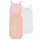 Oblačila Deklice Pižame & Spalne srajce Petit Bateau LOT X3 Rožnata / Bež
