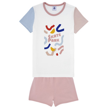 Oblačila Otroci Pižame & Spalne srajce Petit Bateau MANOELOU Bela / Večbarvna