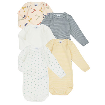 Oblačila Otroci Pižame & Spalne srajce Petit Bateau BODY US ML TROTINETTE X5 Večbarvna