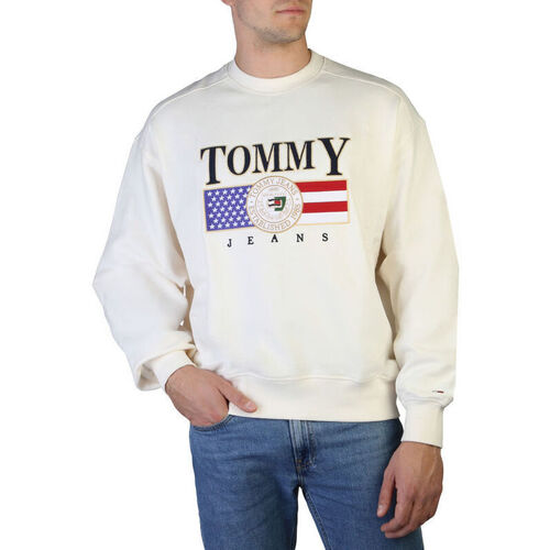 Oblačila Moški Puloverji Tommy Hilfiger - dm0dm15717 Bela