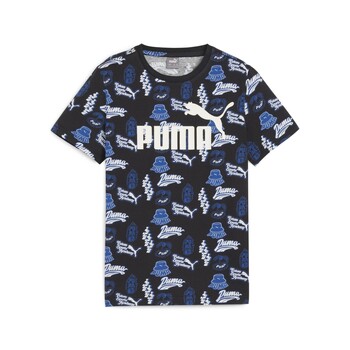 Oblačila Dečki Majice s kratkimi rokavi Puma ESS+ MID 90S AOP TEE B Modra