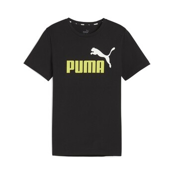 Oblačila Dečki Majice s kratkimi rokavi Puma ESS+ 2 COL LOGO TEE B Črna
