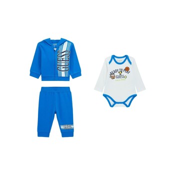 Oblačila Dečki Otroški kompleti Guess P4RG05 Modra