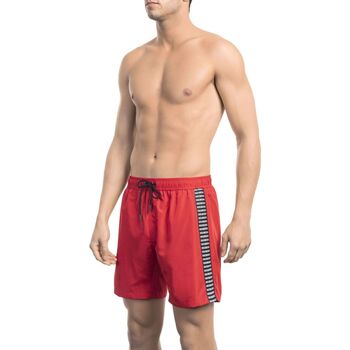 Oblačila Moški Kratke hlače & Bermuda Bikkembergs bkk1mbm06 red Rdeča