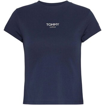 Oblačila Ženske Majice & Polo majice Tommy Jeans DW0DW16435 Modra