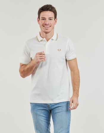 Fred Perry TWIN TIPPED FRED PERRY SHIRT Bela / Bež