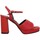 Čevlji  Ženske Sandali & Odprti čevlji Carel Plisse Cuir Femme Rouge Rdeča