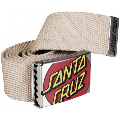 Tekstilni dodatki Moški Pasovi Santa Cruz Crop dot belt Bež
