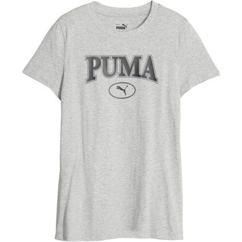 Oblačila Deklice Majice s kratkimi rokavi Puma 219624 Siva