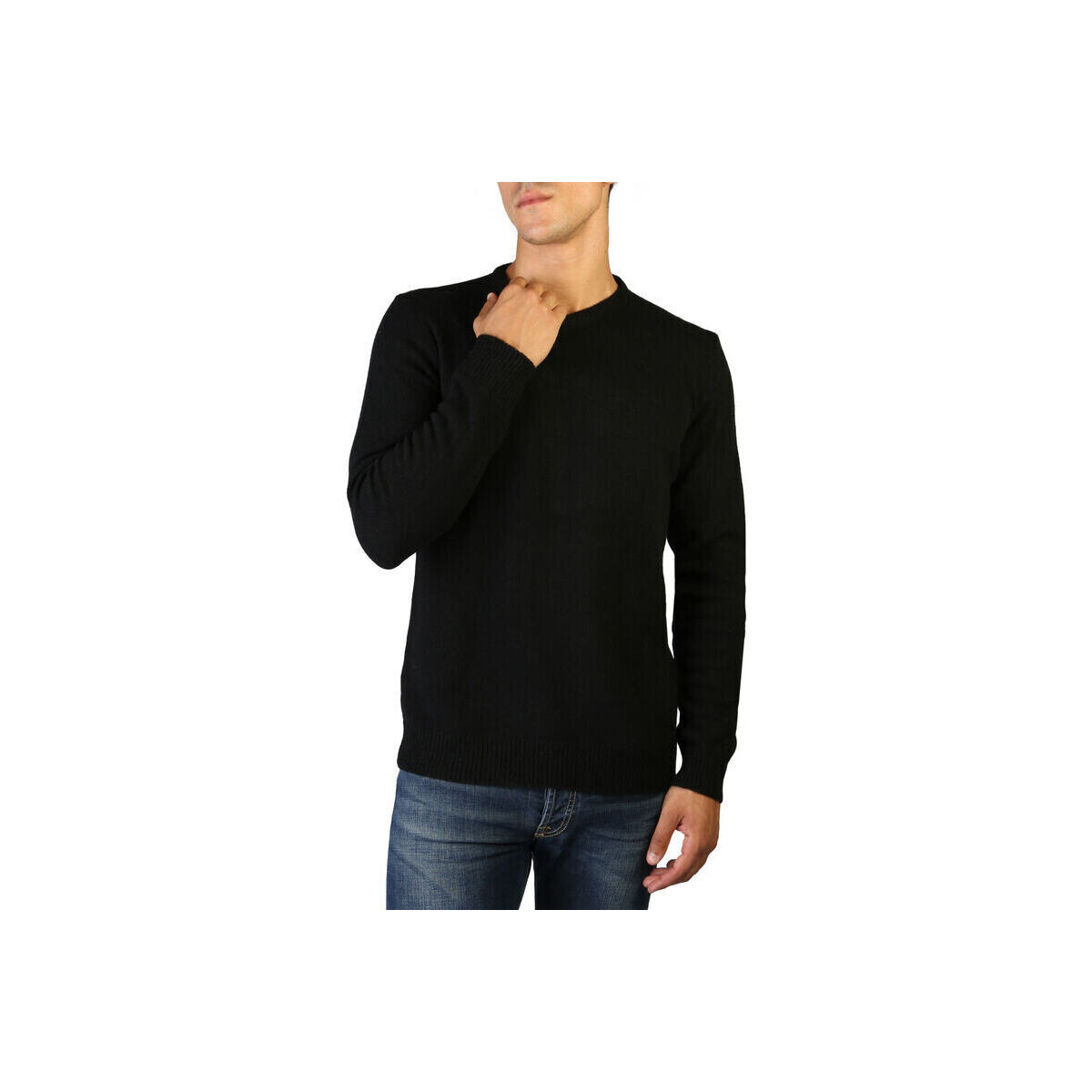 Oblačila Moški Puloverji 100% Cashmere Jersey Črna