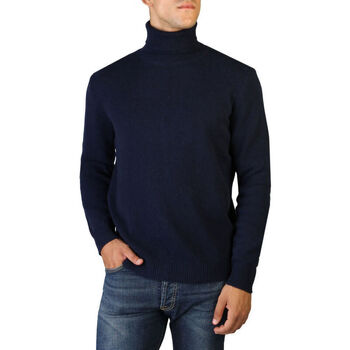 Oblačila Moški Puloverji 100% Cashmere Jersey roll neck Modra